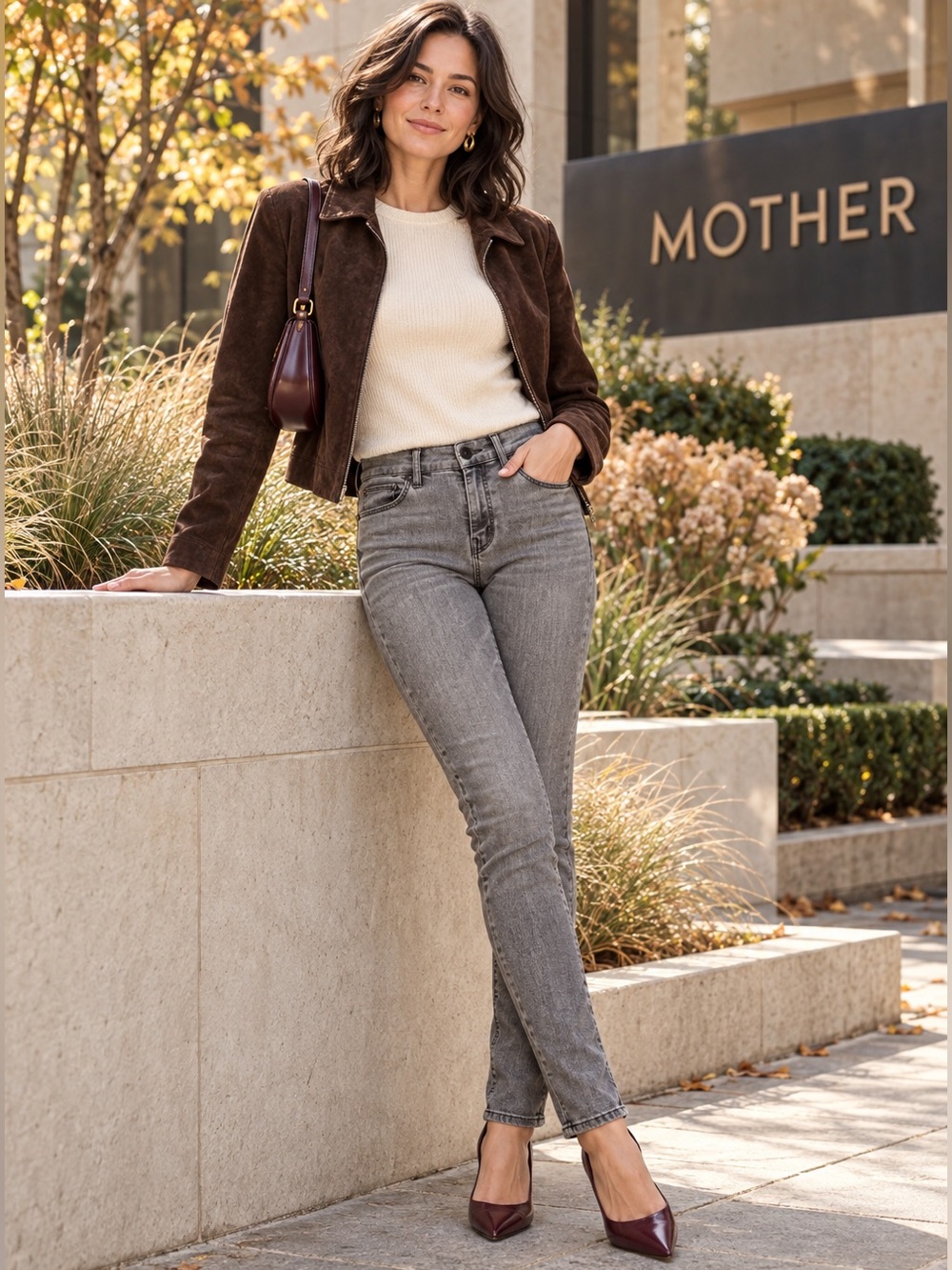 MOTHER The Looker Pop! Grey Stretch Skinny Jeans Size 27